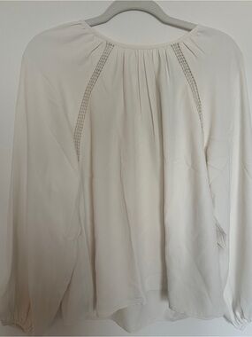 Ann Taylor - White Peasant Blouse